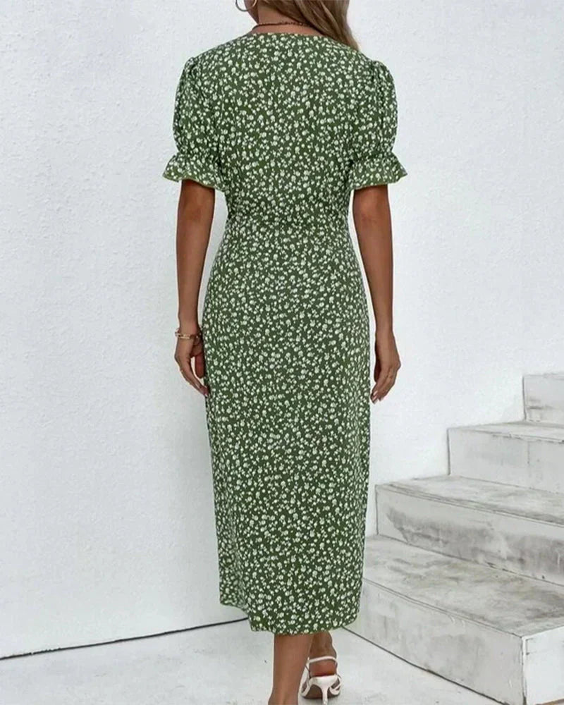 Sofia™ | Stilfuld Blomsterprintet Kjole