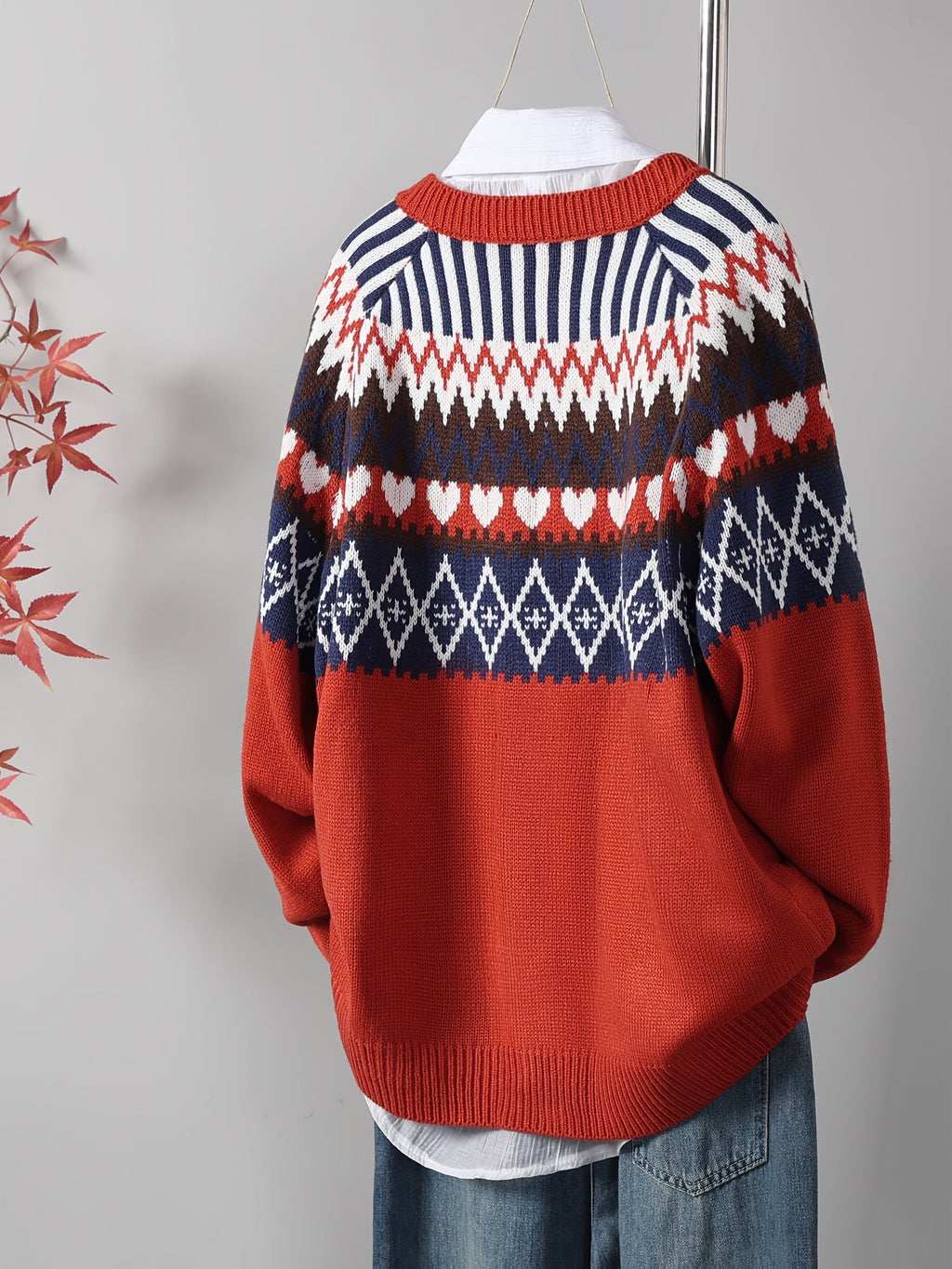 Sofia™ | Klassisk Strikcardigan med Mønster