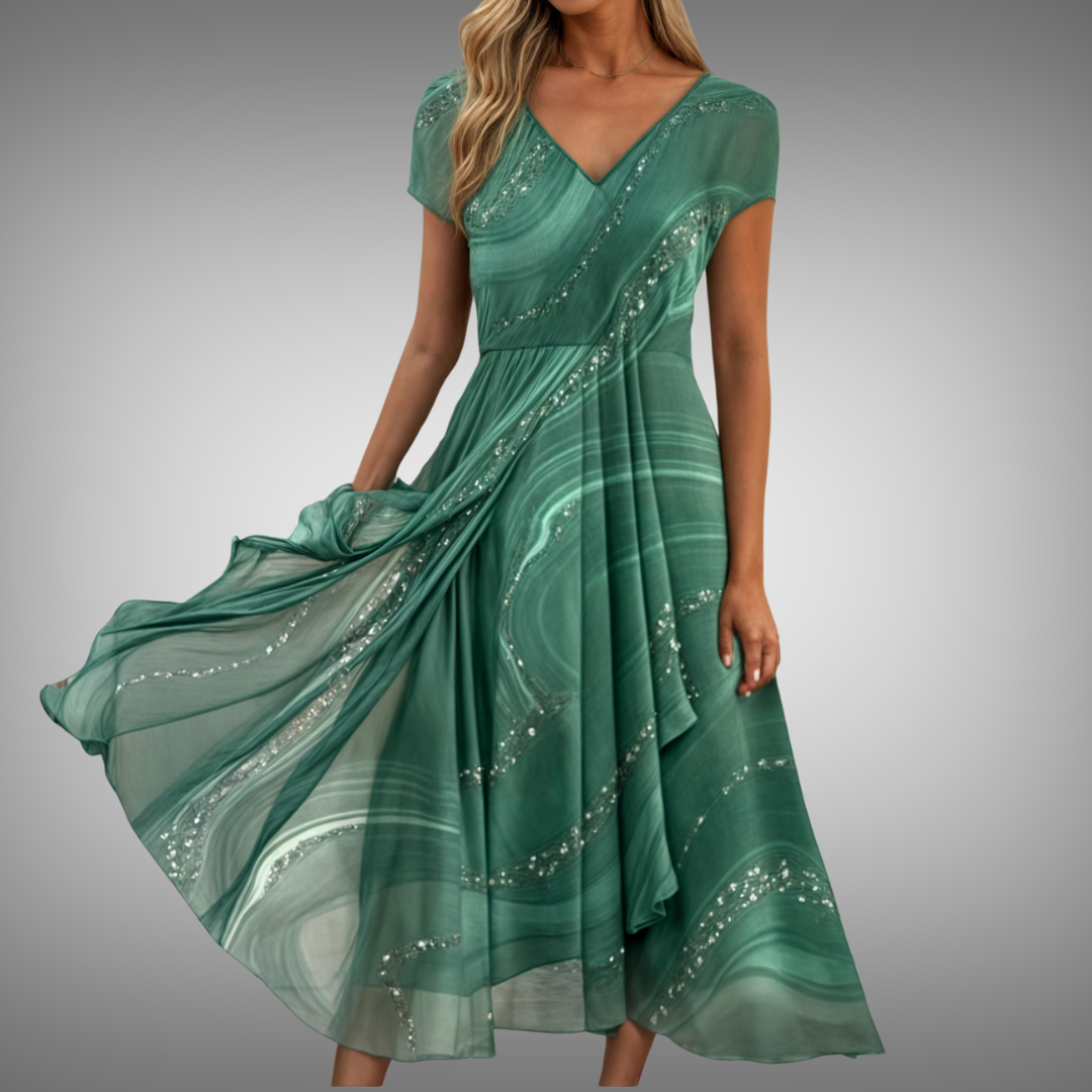 Sofia® | Midikjole med V-hals