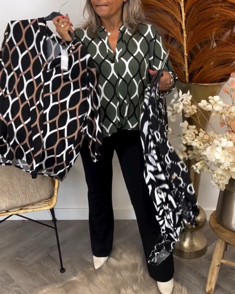 Sofia™ | Casual Bluse med Lange Ærmer