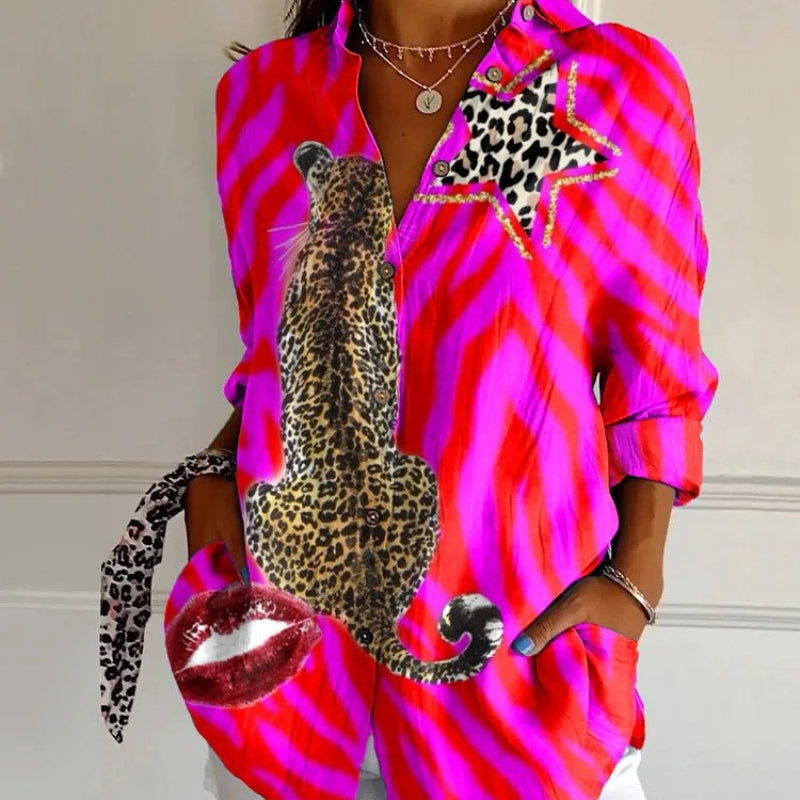 Sofia™ | Stilfuld kunstbluse – føl dig fortryllet og sofistikeret