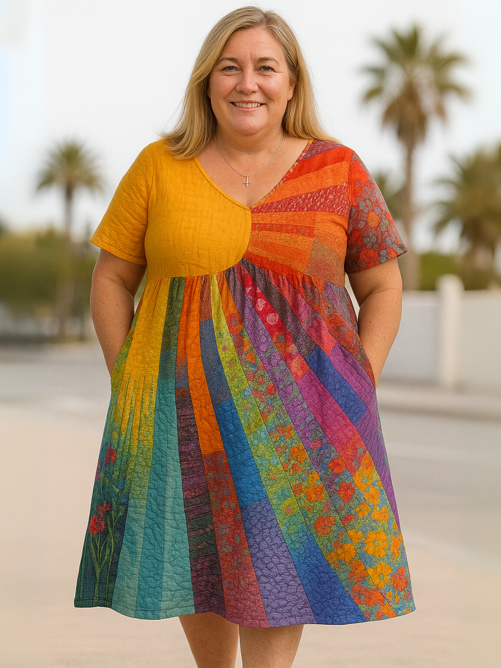 Sofia™ | Farverig Boho Sommerkjole