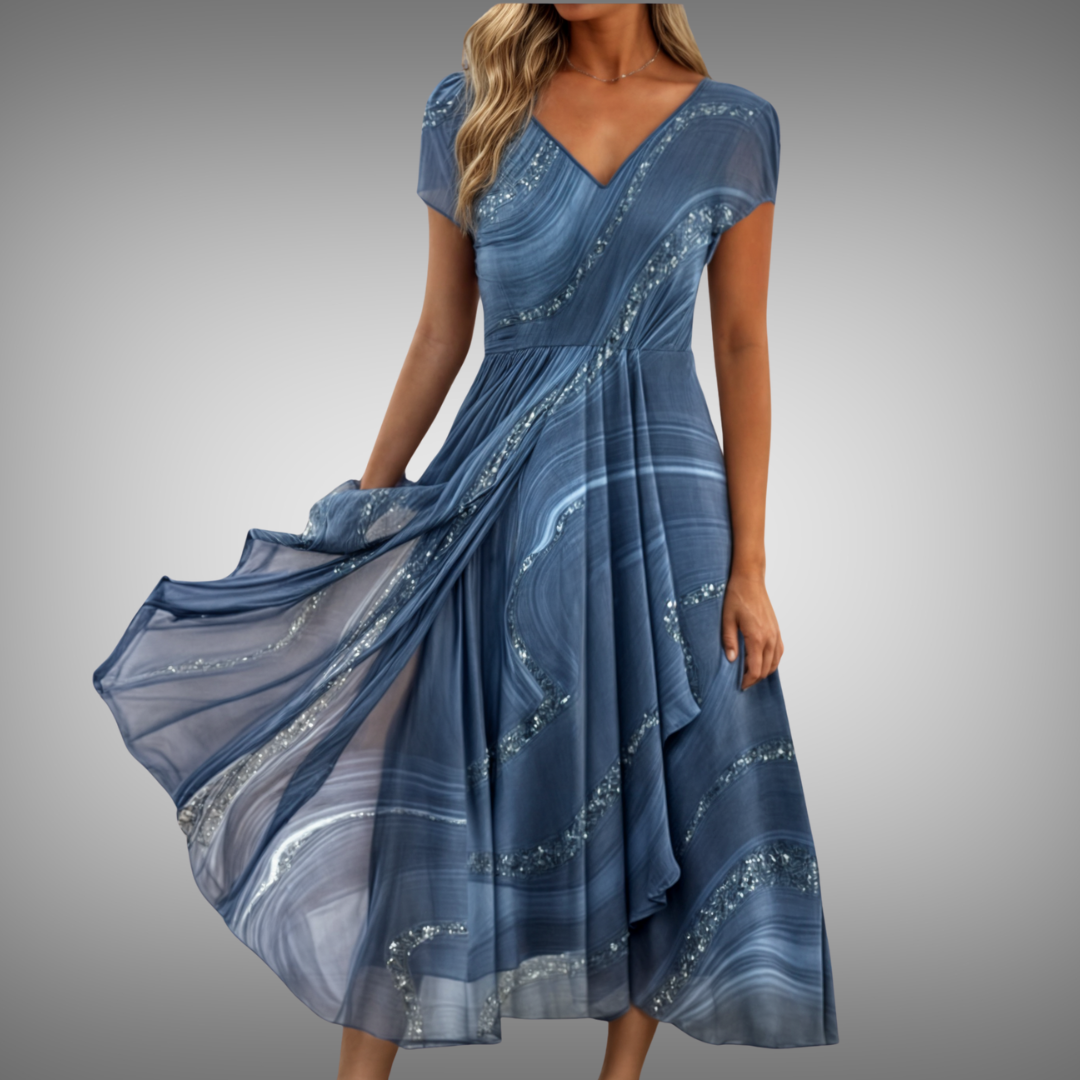 Sofia® | Midikjole med V-hals