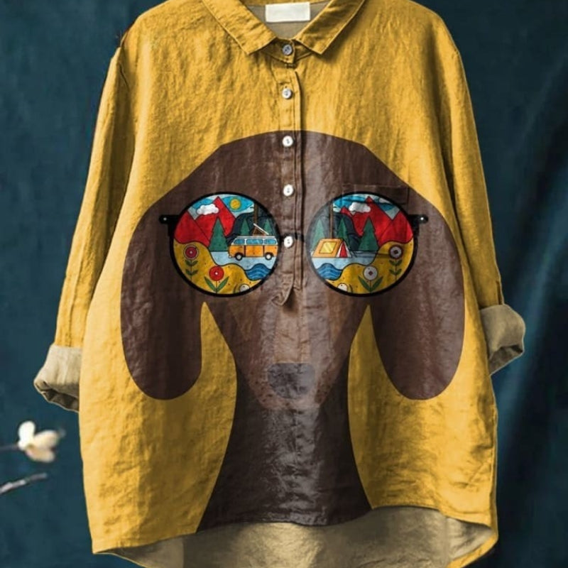 Sofia™ | Stilfuld kunstbluse – føl dig elegant og uimodståelig