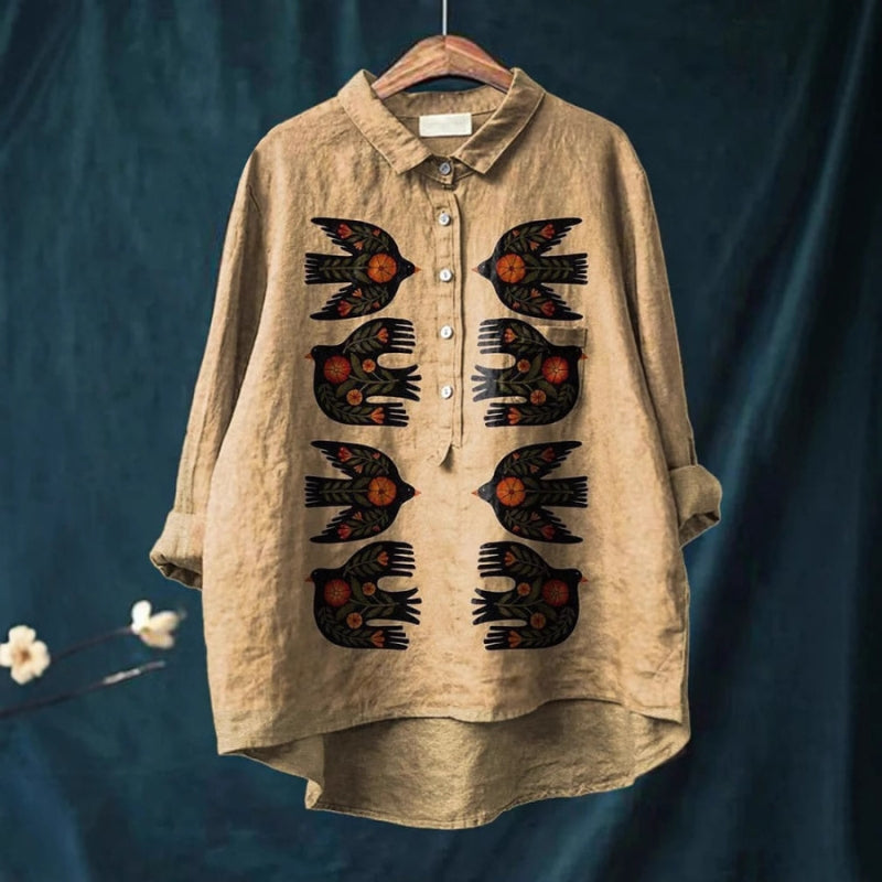 Sofia™ | Stilfuld kunstbluse – føl dig elegant og uimodståelig