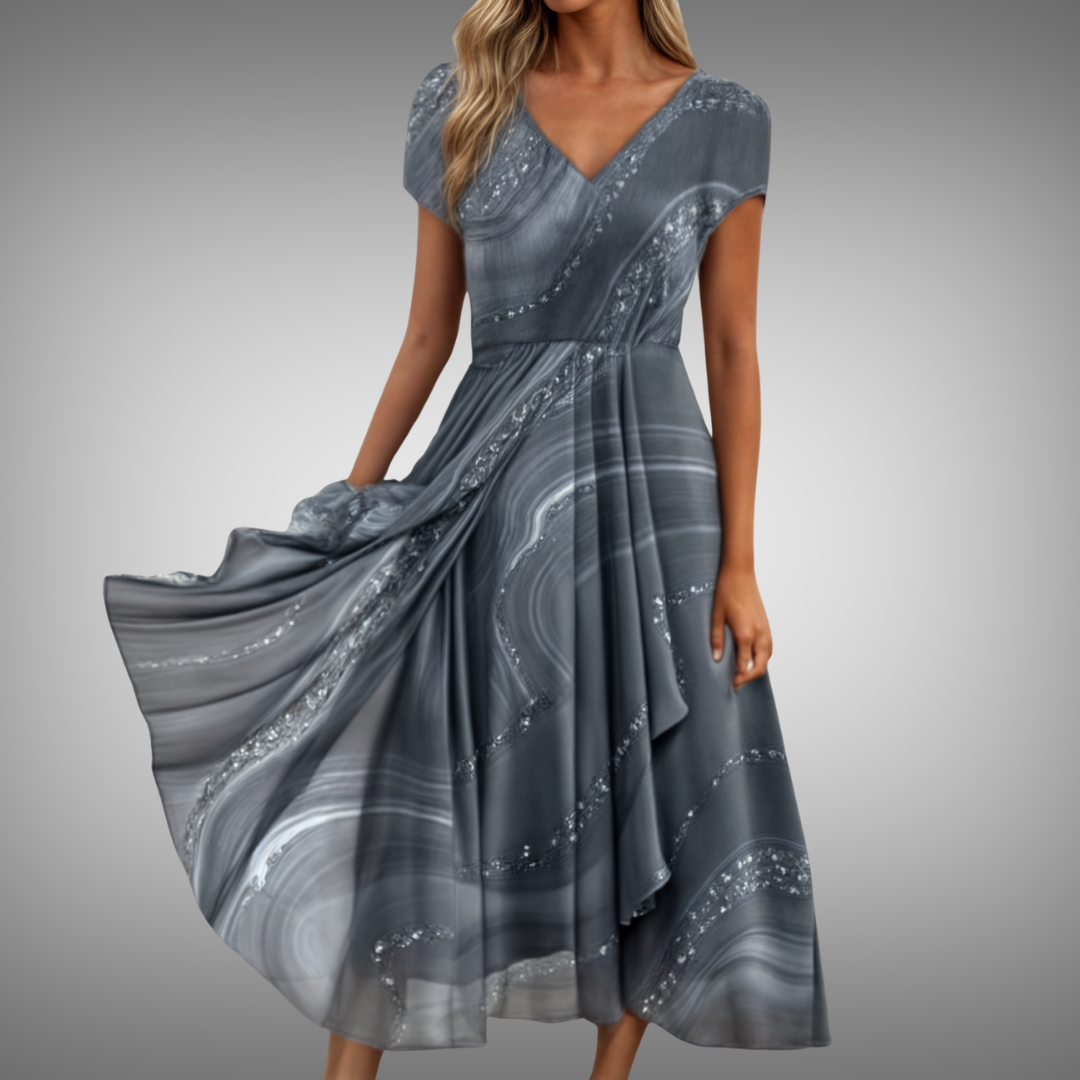 Sofia® | Midikjole med V-hals