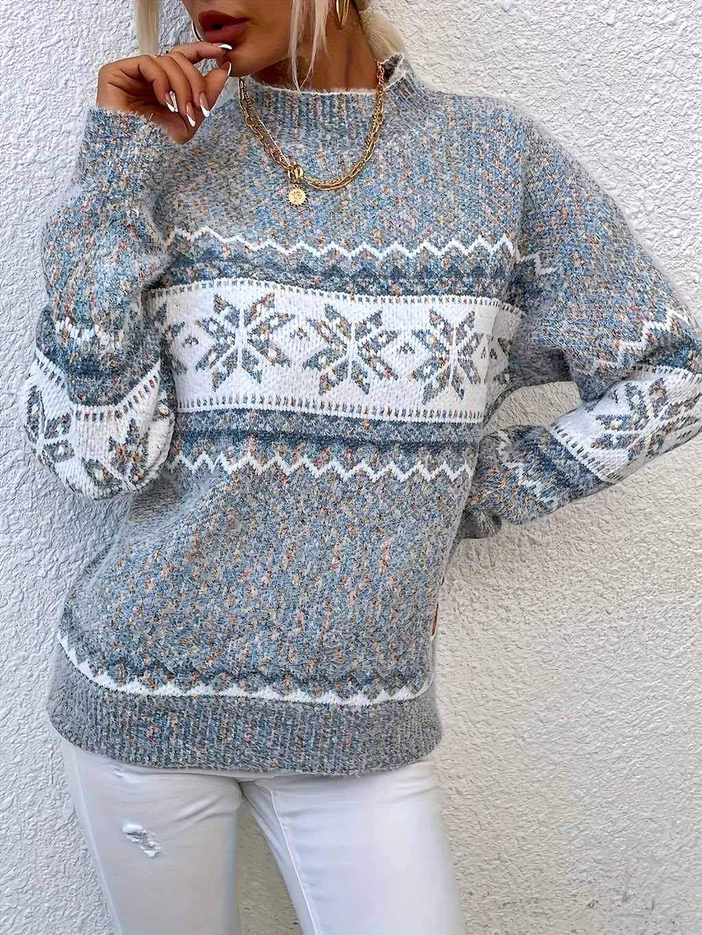 Sofia™ | Vinterstrikket Komforttrøje