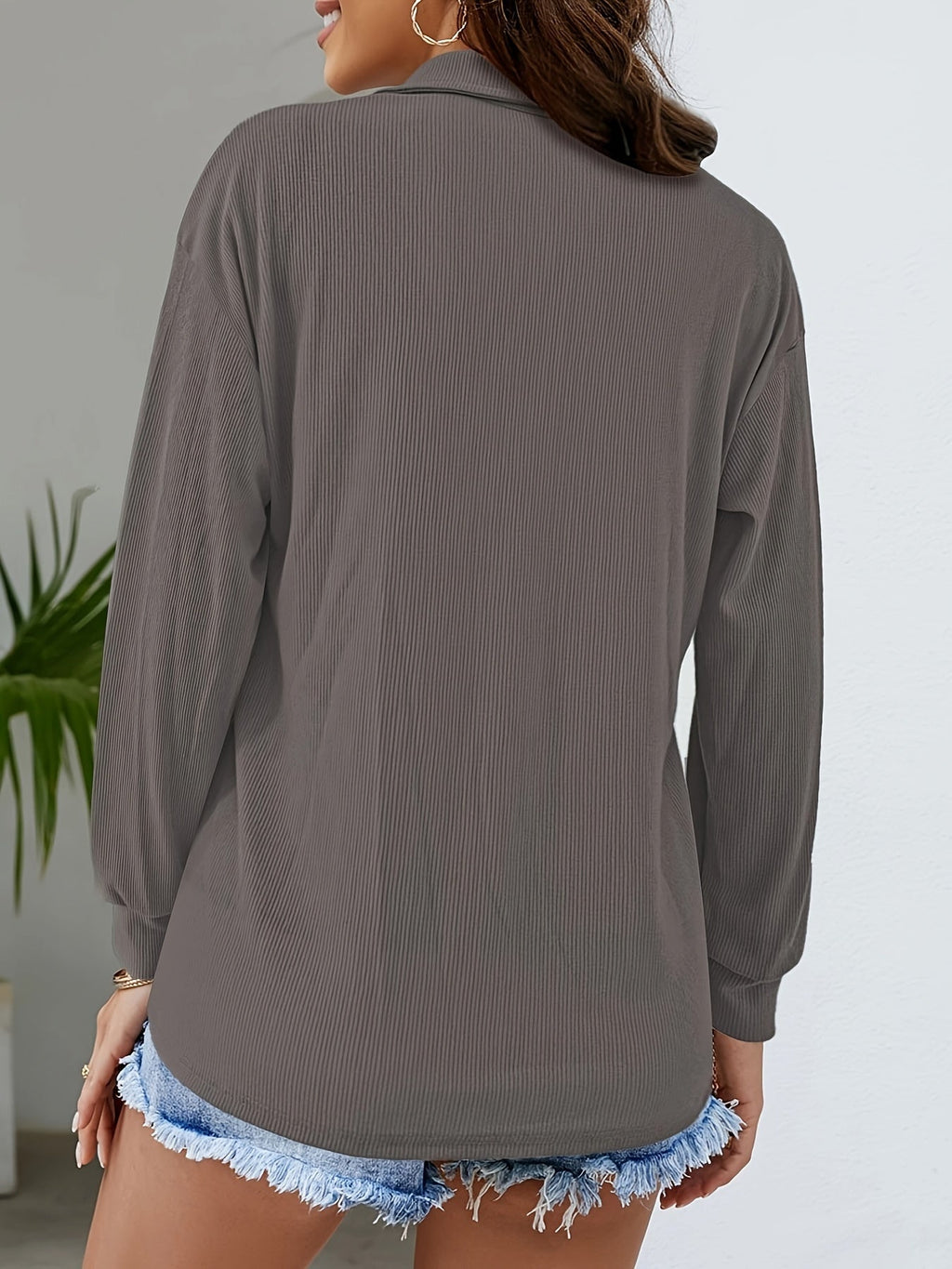 Sofia™ | Blød og Afslappet Langærmet Bluse