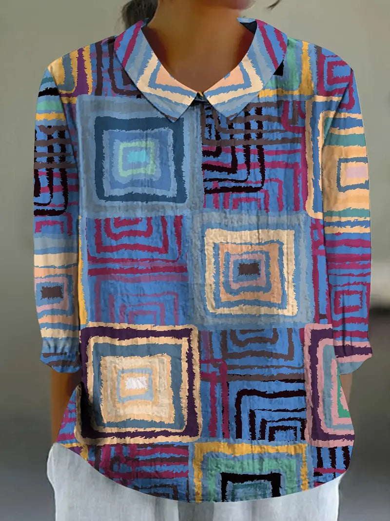 Sofia™ | Farverig og Komfortabel Bluse