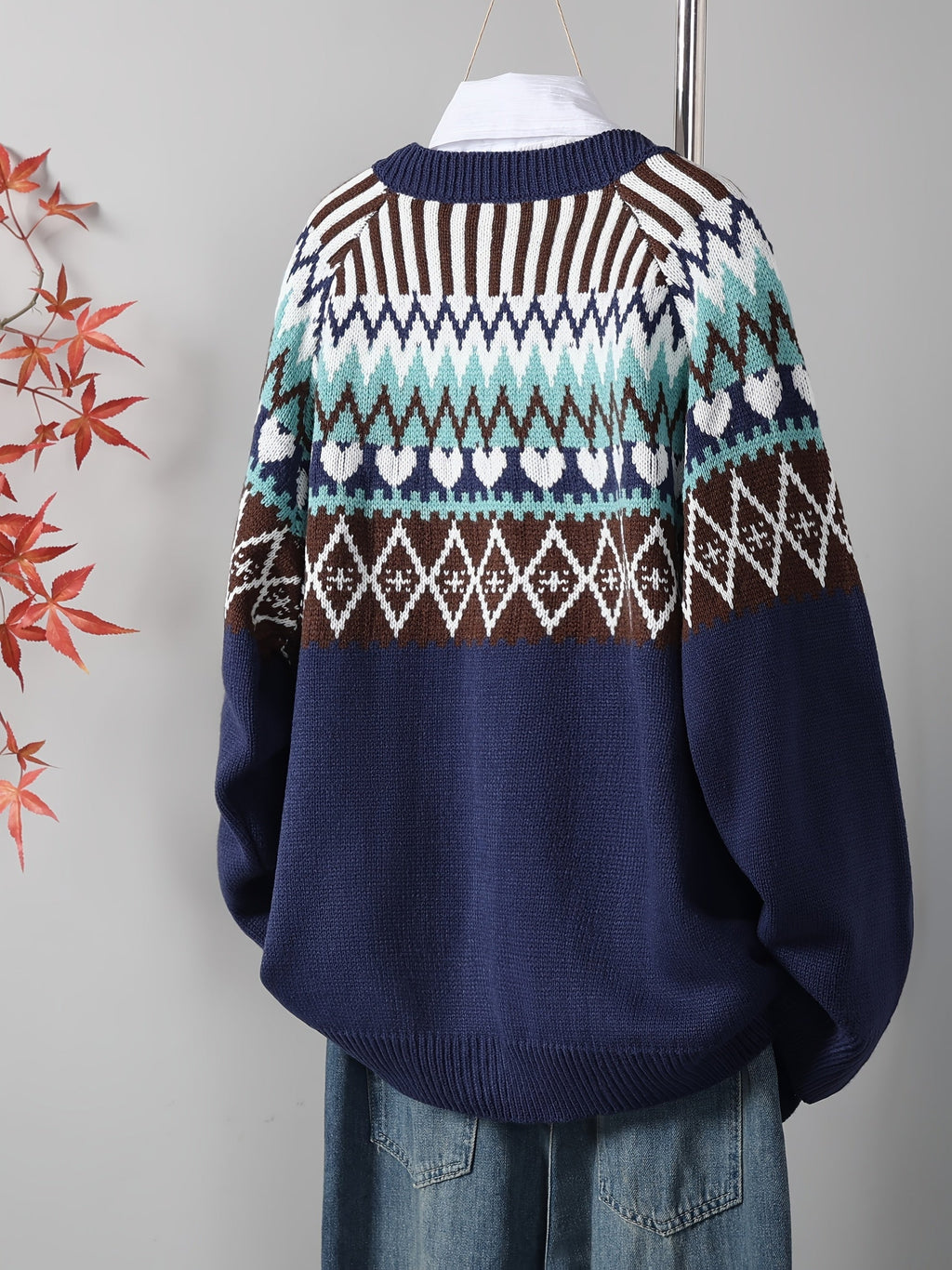 Sofia™ | Klassisk Strikcardigan med Mønster