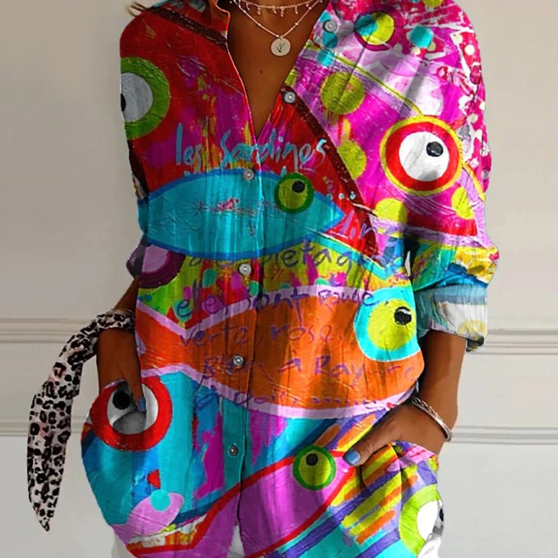 Sofia™ | Stilfuld kunstbluse – føl dig fortryllet og sofistikeret