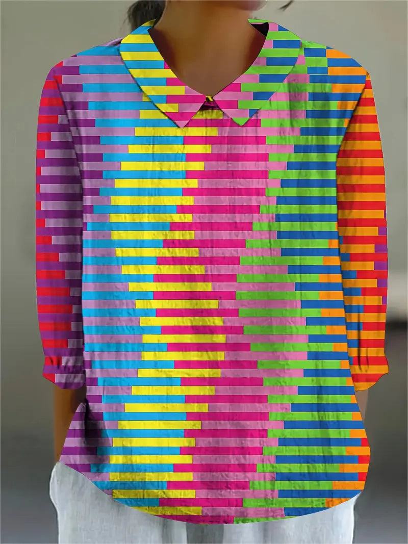 Sofia™ | Farverig og Komfortabel Bluse