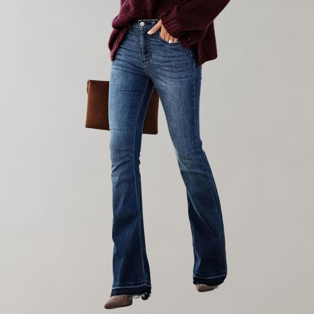 Sofia™ | Dame Vinter Udsvingede Denimjeans