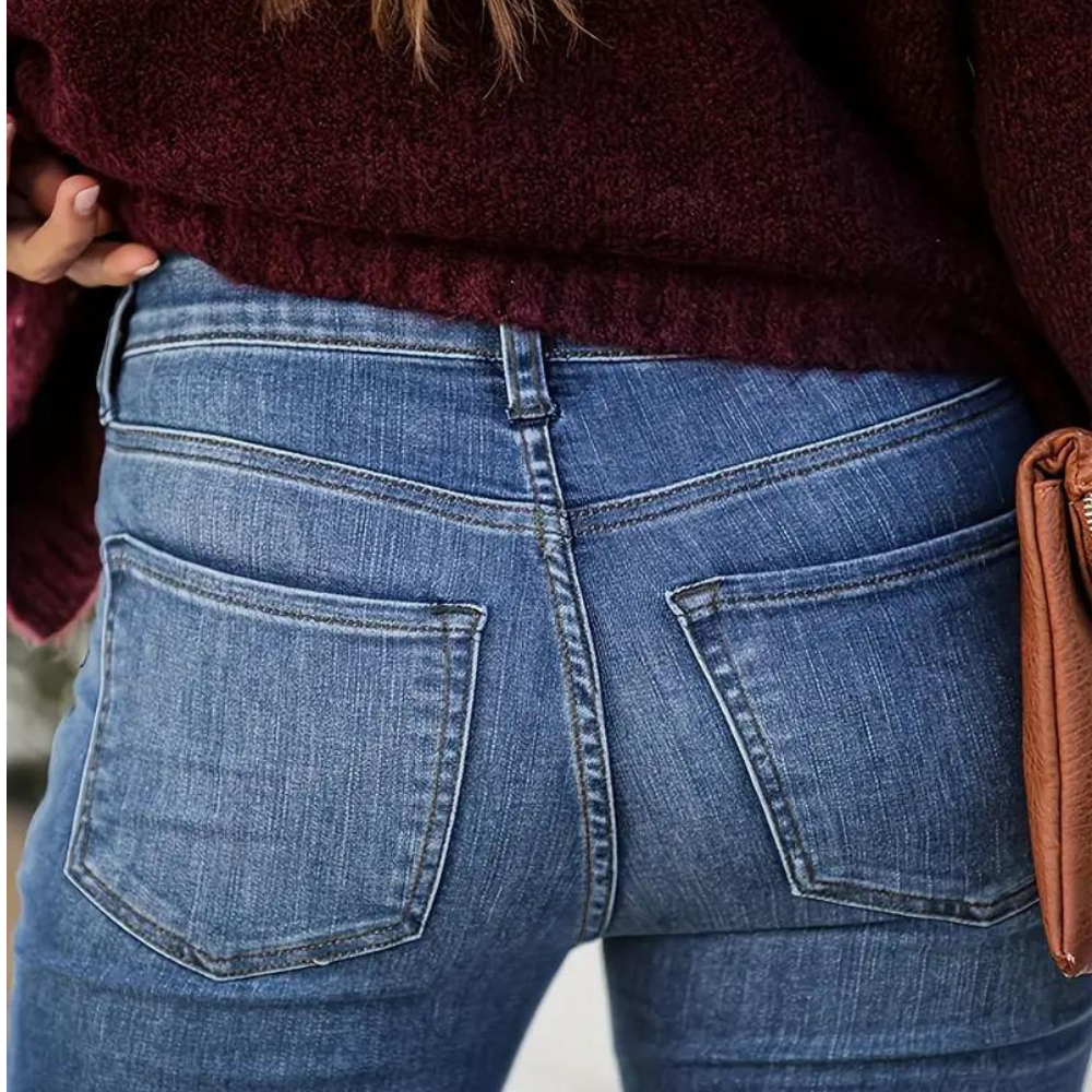 Sofia™ | Dame Vinter Udsvingede Denimjeans