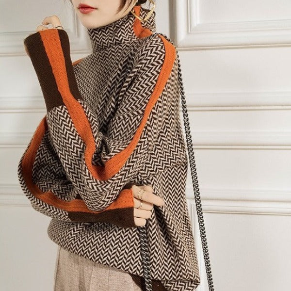 Lindholm™ | Rullekrave Med Kontraststriber