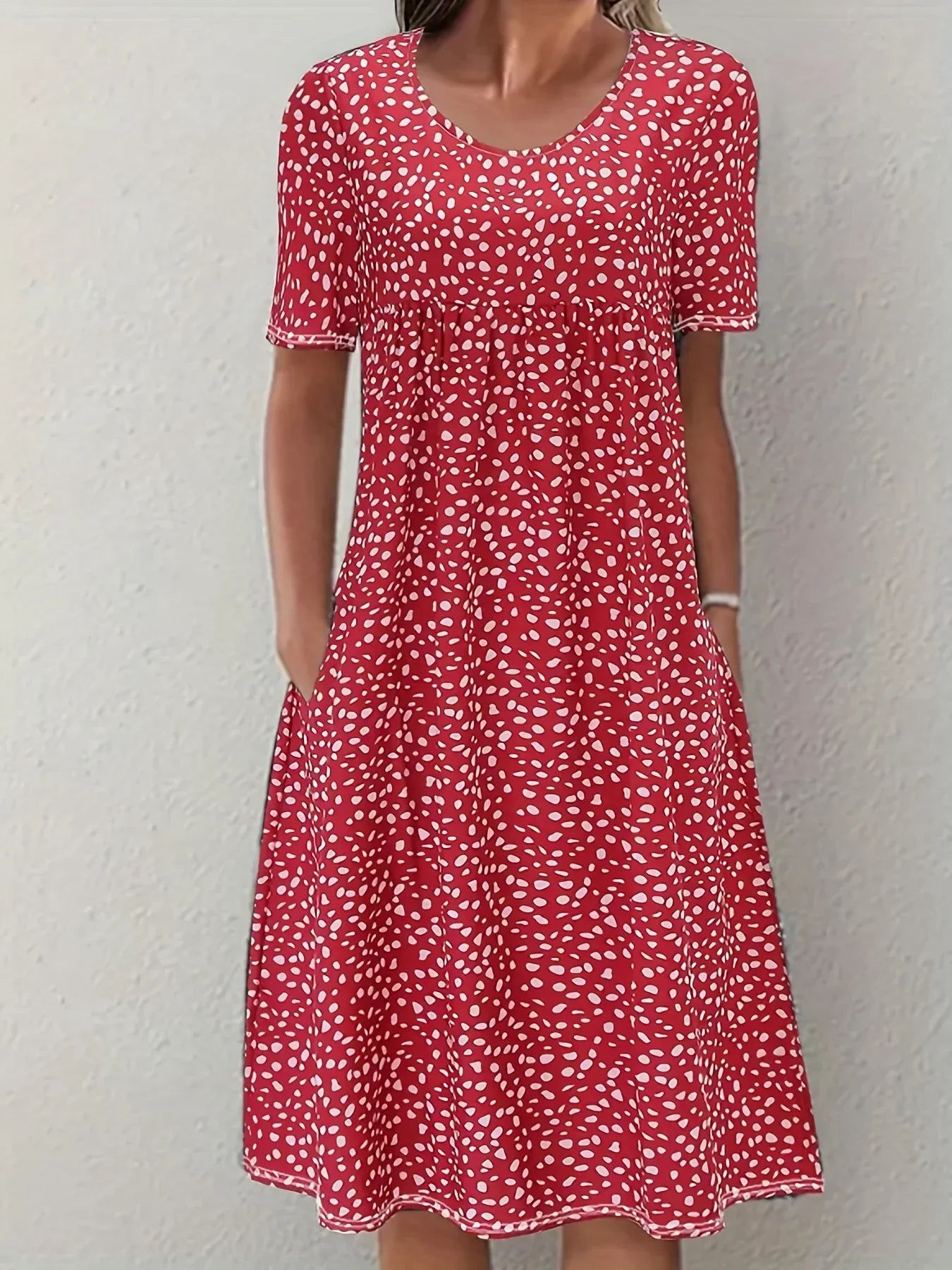 Sofia™ | Blød Blomsterkjole i Tidløst Snit