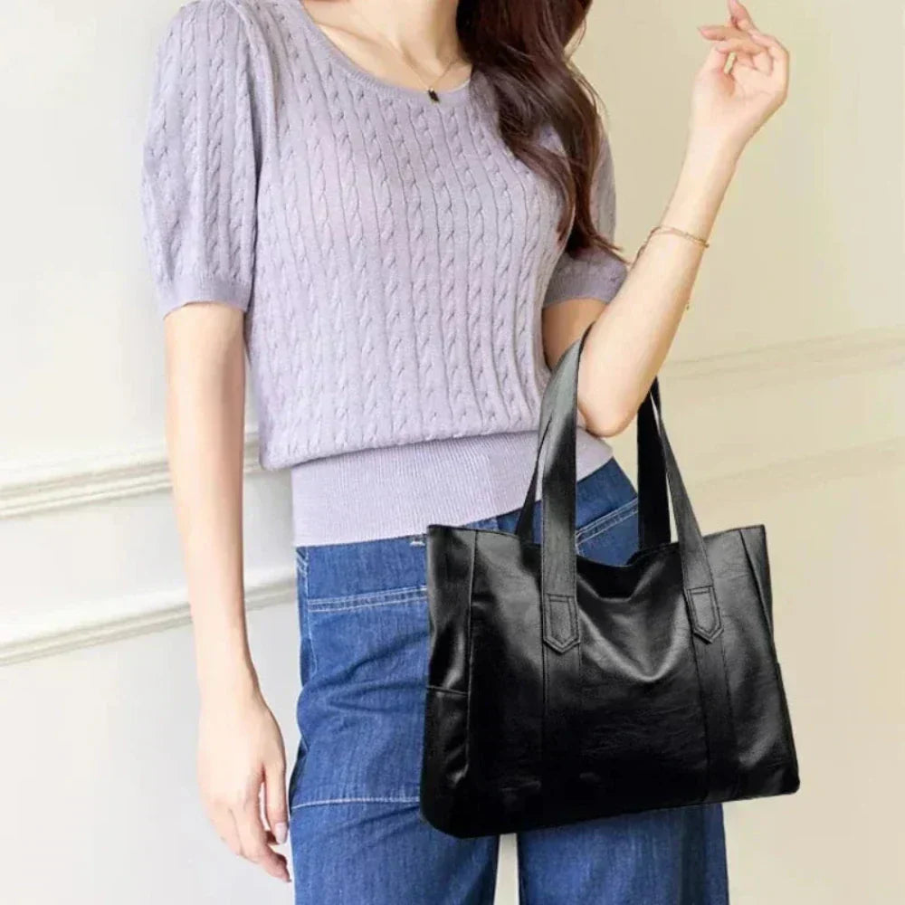 Sofia™ | Minimalistisk luksuriøs skuldertaske i blødt design.