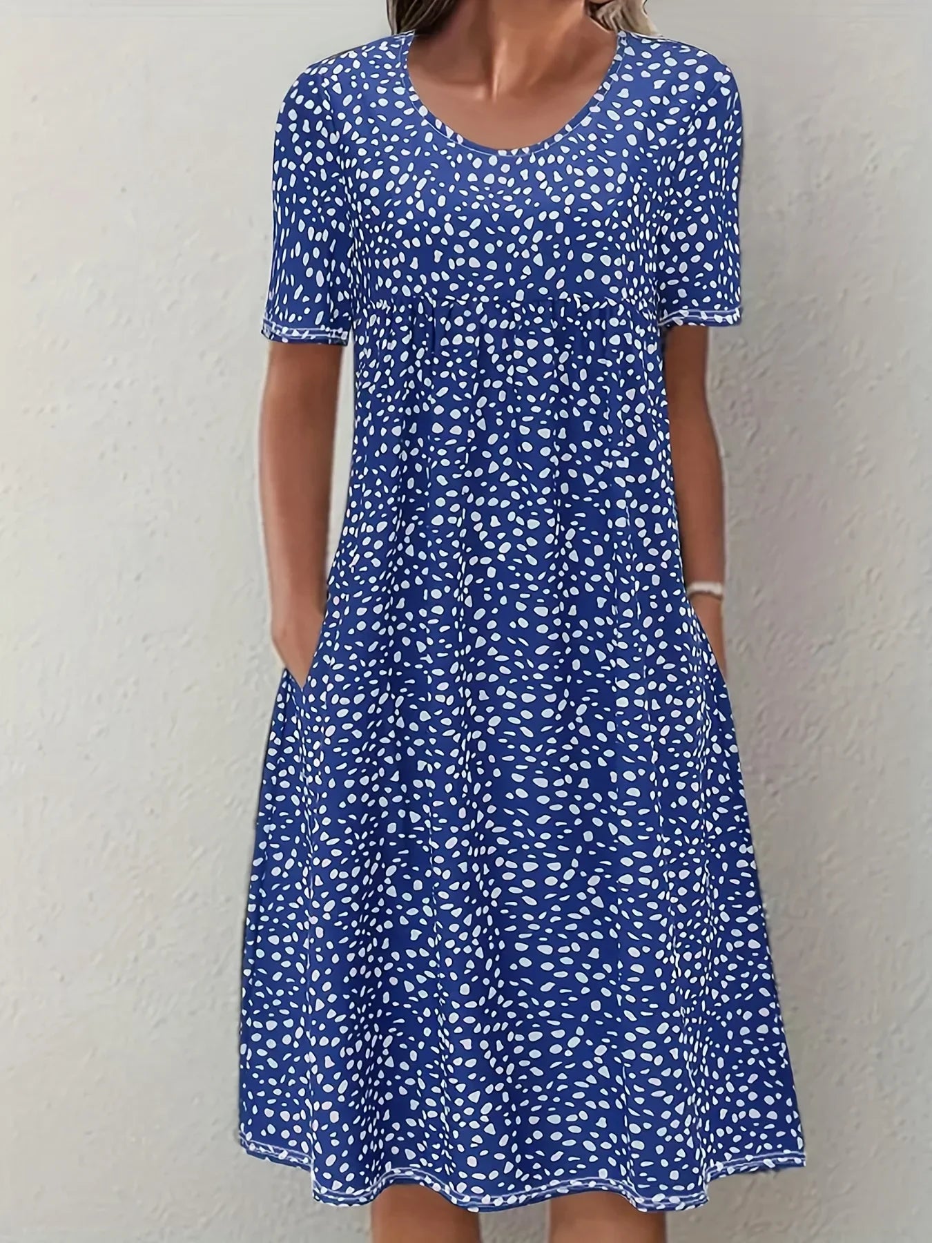 Sofia™ | Blød Blomsterkjole i Tidløst Snit