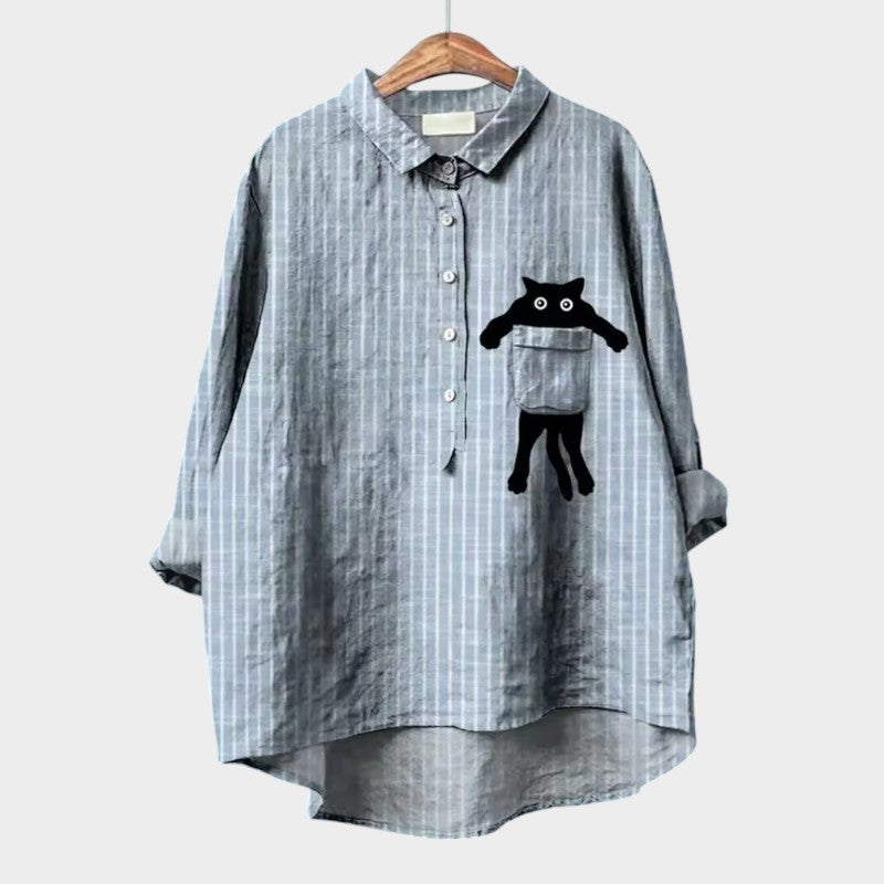 Sofia™ | Kunstnerisk Printbluse