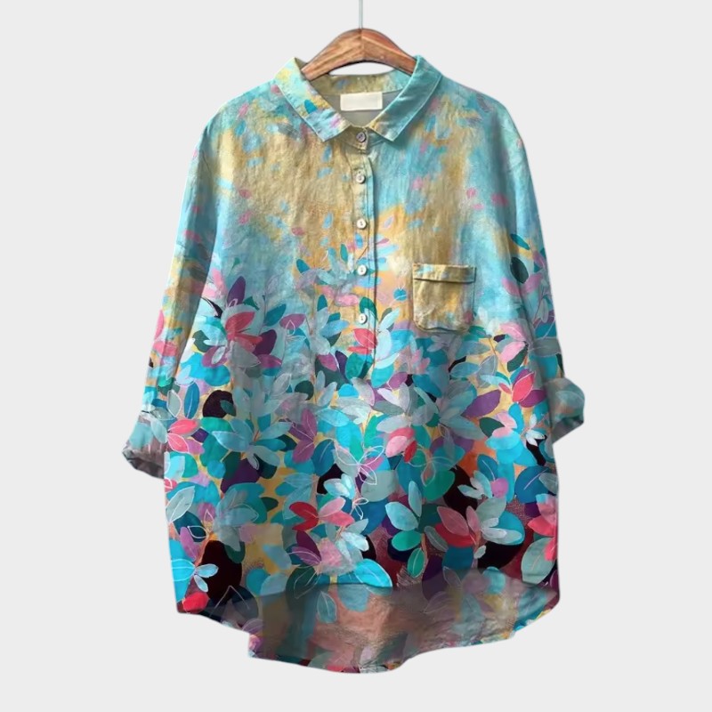 Sofia™ | Kunstnerisk Printbluse