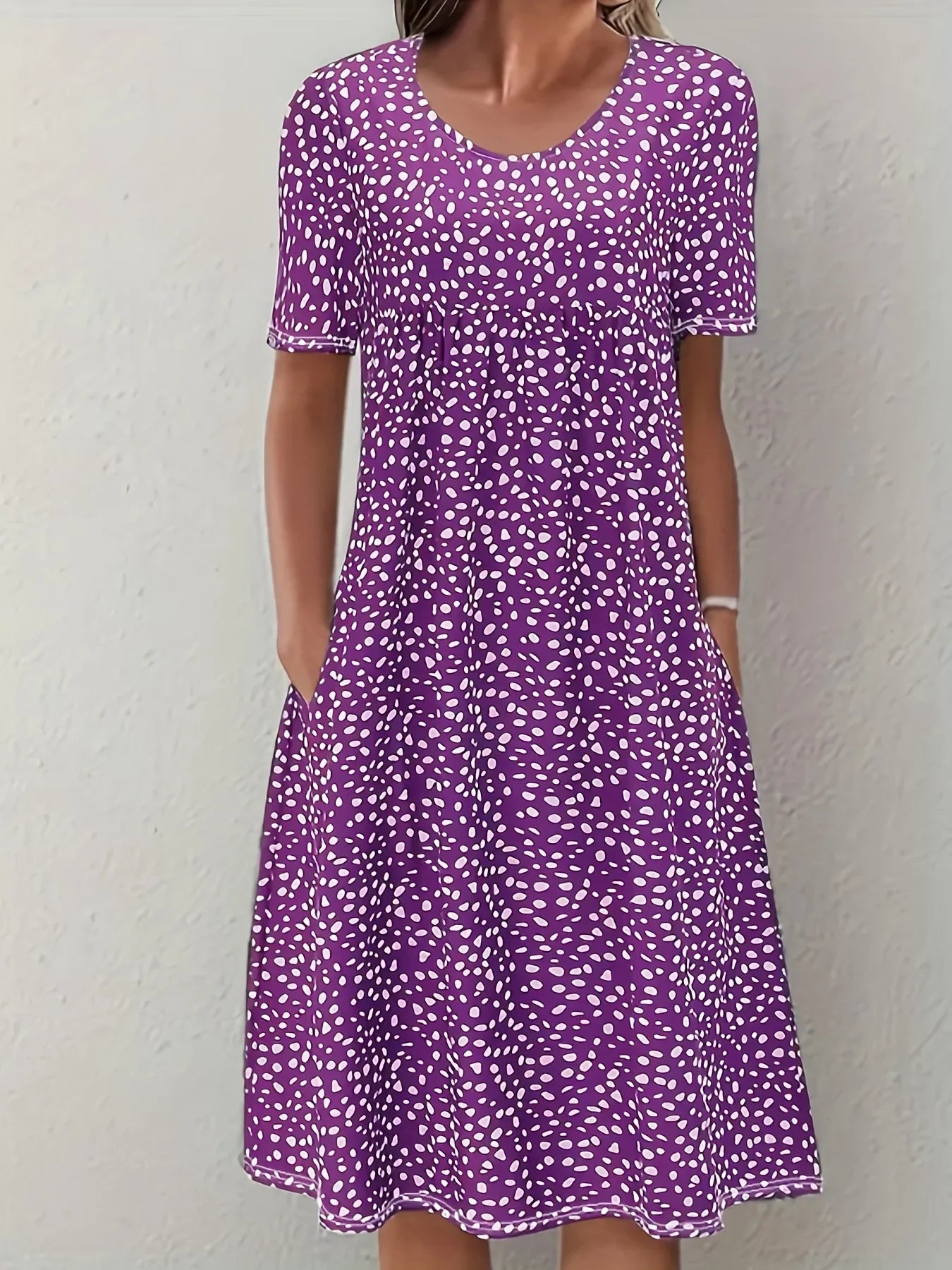 Sofia™ | Blød Blomsterkjole i Tidløst Snit