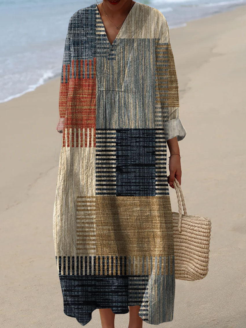 Sofia™ – Elegant kjole med geometrisk mønster