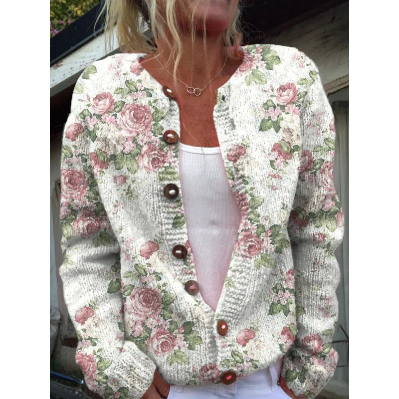Sofia™ | Let cardigan med legende print