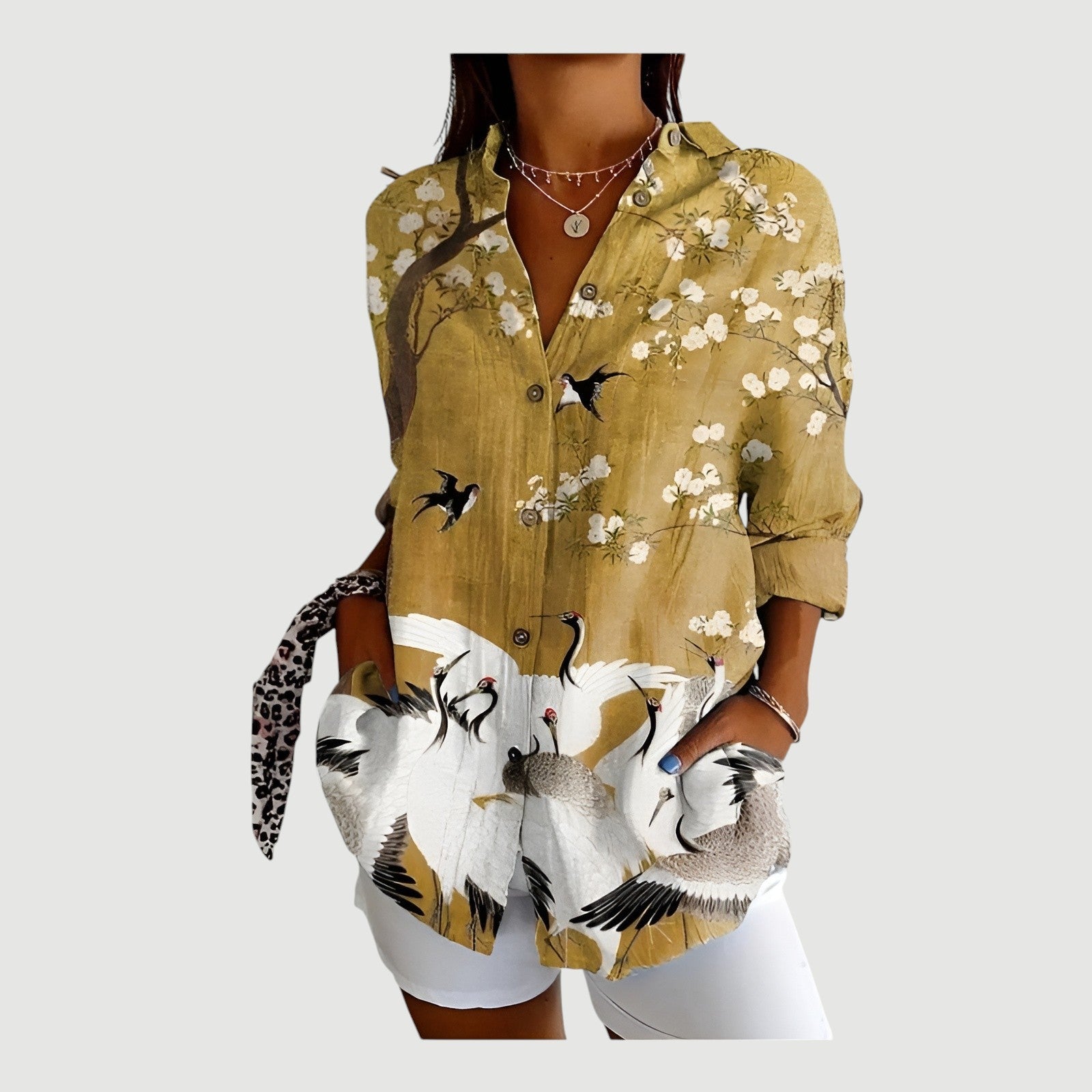 Sofia™ | Bluse med farverigt design